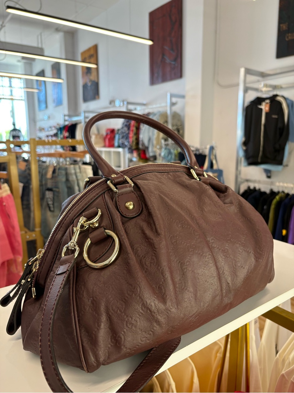 Gucci Guccissima Boston Bag | Authentic Vintage | Made in Italy | Japan Sourced